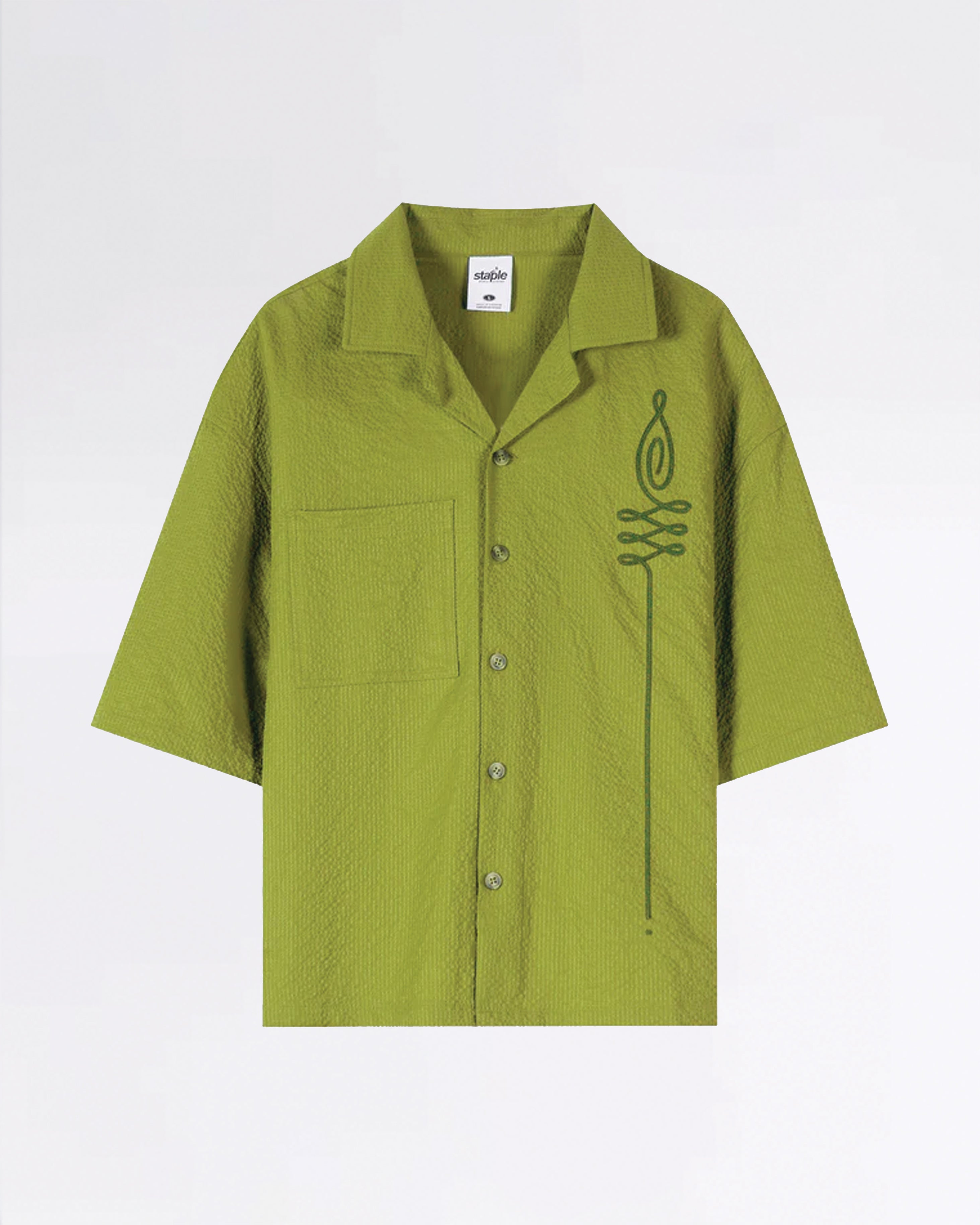 COMMODORE WOVEN S/S SHIRT OLIVE